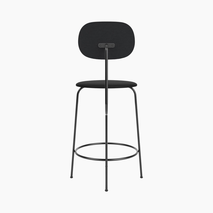 Afteroom Counter Chair Plus, Seat Upholstered - Black Painted Ash | Sierra 1001