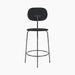 Afteroom Counter Chair Plus, Seat Upholstered - Black Painted Ash | Sierra 1001