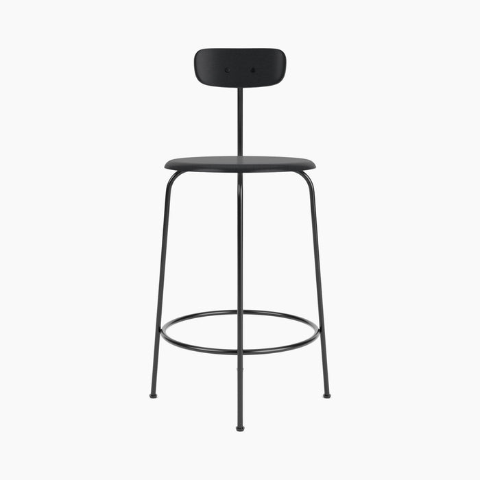 Afteroom Counter Chair, Veneer - Black Painted Ash