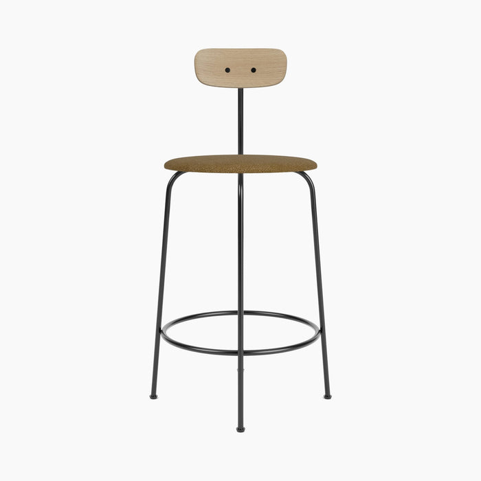 Afteroom Counter Chair, Seat Upholstered - Natural Oak | Audo Bouclé 06