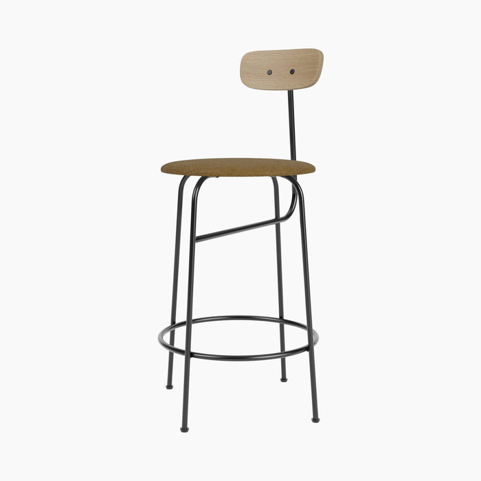 Afteroom Counter Chair, Seat Upholstered - Natural Oak | Audo Bouclé 06