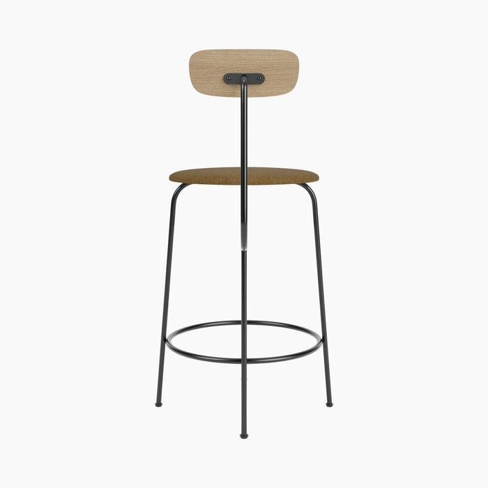 Afteroom Counter Chair, Seat Upholstered - Natural Oak | Audo Bouclé 06