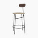 Afteroom Counter Chair, Seat Upholstered - Dark Stained Oak | Audo Bouclé 02
