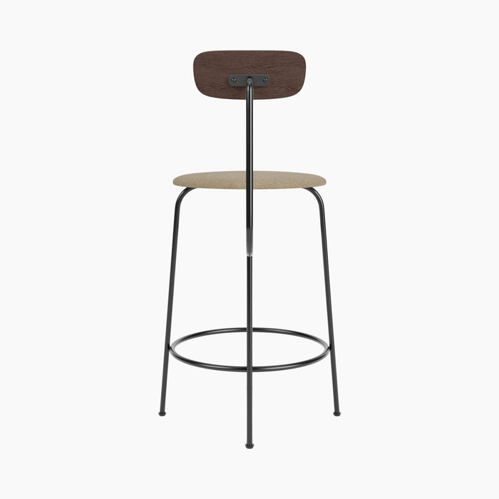 Afteroom Counter Chair, Seat Upholstered - Dark Stained Oak | Audo Bouclé 02