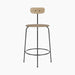Afteroom Counter Chair, Seat Upholstered - Black Painted Ash | Sierra 1001