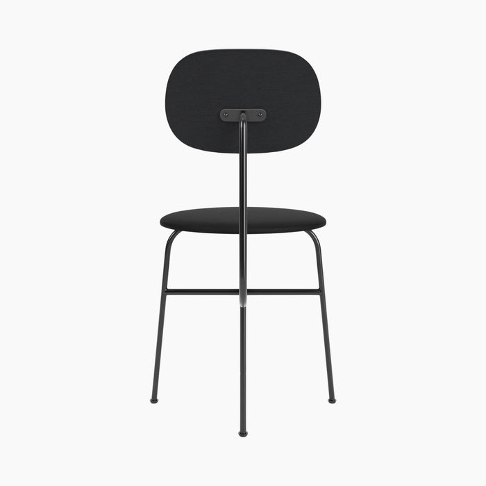 Afteroom Dining Chair Plus, Upholstered Seat - Black Painted Ash | Sierra 1001