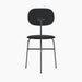 Afteroom Dining Chair Plus, Upholstered Seat - Black Painted Ash | Sierra 1001
