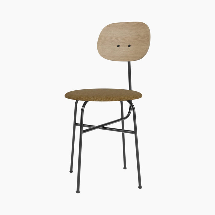 Afteroom Dining Chair Plus, Upholstered Seat - Natural Oak | Audo Bouclé 06