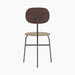 Afteroom Dining Chair Plus, Upholstered Seat - Dark Stained Oak | Audo Bouclé 02