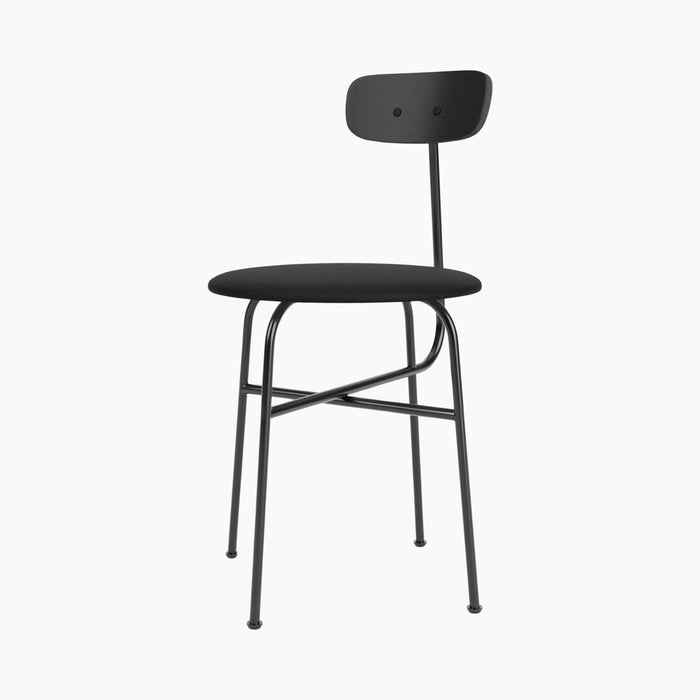 Afteroom Dining Chair, Seat Upholstered - Black Painted Ash | Sierra 1001