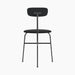 Afteroom Dining Chair, Seat Upholstered - Black Painted Ash | Sierra 1001
