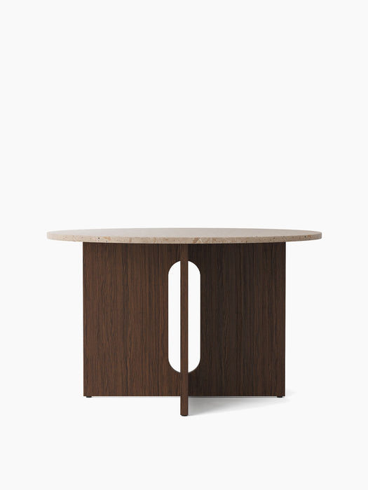 Androgyne Dining Table, Round - Dark Stained Oak | Kunis Breccia