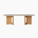 Androgyne Lounge Table, Wood base - Natural Oak | Kunis Breccia