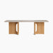 Androgyne Lounge Table, Wood base - Natural Oak | Kunis Breccia
