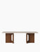 Androgyne Lounge Table, Wood base - Walnut | Kunis Breccia