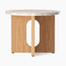 Androgyne Side Table, Ø50 - Natural Oak | Kunis Breccia