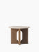Androgyne Side Table, Ø50 - Dark Stained Oak | Kunis Breccia