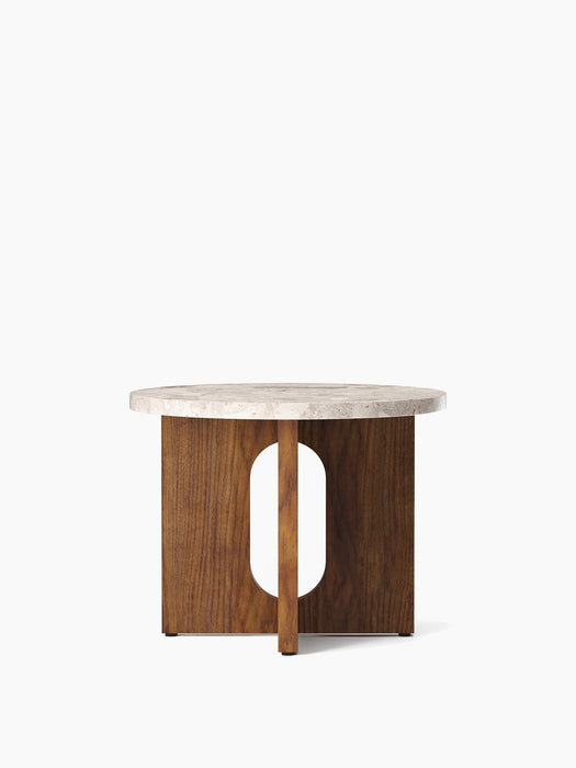 Androgyne Side Table, Ø50 - Walnut | Kunis Breccia