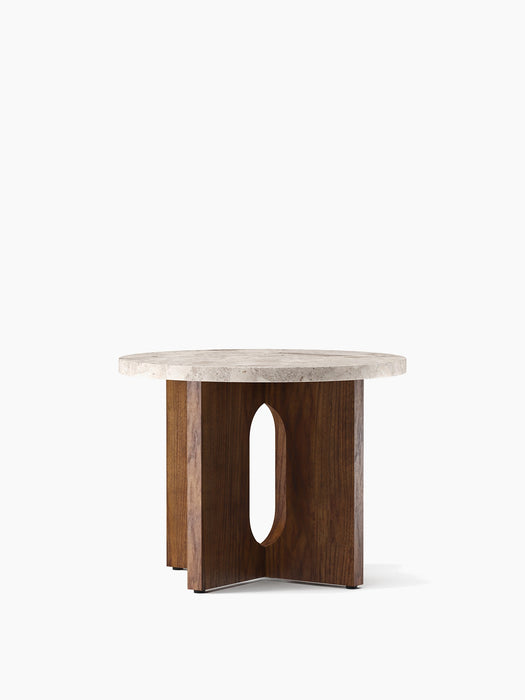 Androgyne Side Table, Ø50 - Walnut | Kunis Breccia