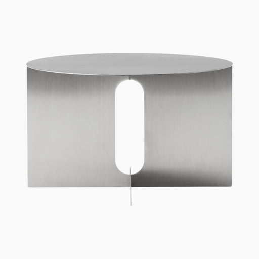 Androgyne Side Table Ø63 - Brushed Steel