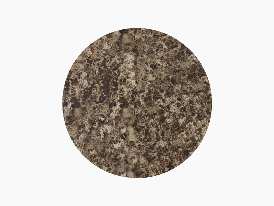 Androgyne Side Table, Table Top Ø65 - Emperador Marble