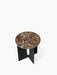 Androgyne Side Table, Table Top Ø42 - Emperador Marble