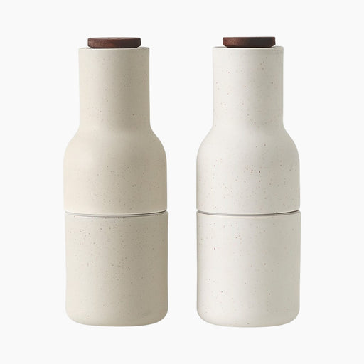 Bottle Grinder, Ceramic, 2 pcs. - Sand | Walnut