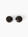 Top-down view of two Bottle Grinders. They have bronzed brass bodies and dark walnut lids, shot on a white background.