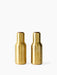 Bottle Grinder, 2 pcs. - Brushed Brass - Walnut Lid