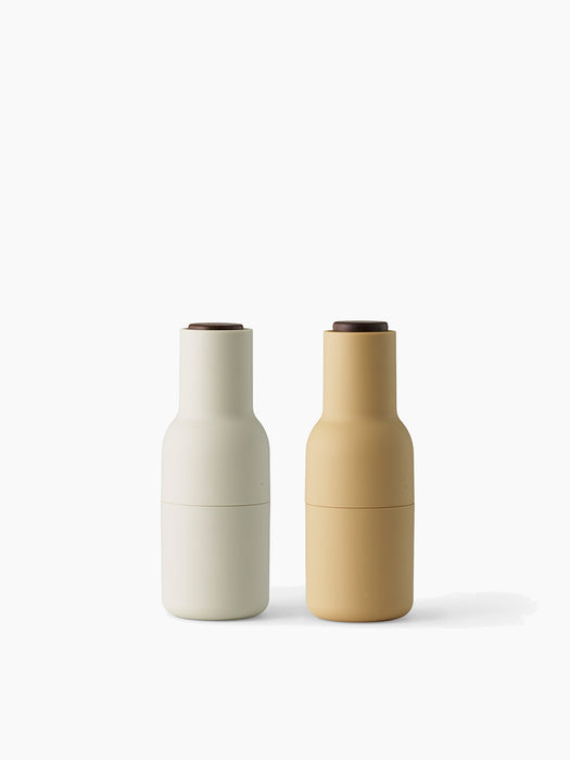Bottle Grinder, 2 pcs. - Barley - Walnut Lid