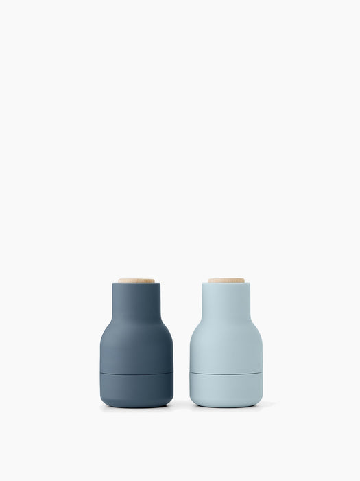 Bottle Grinder, Small, 2 pcs. - Blues - Beech Lid