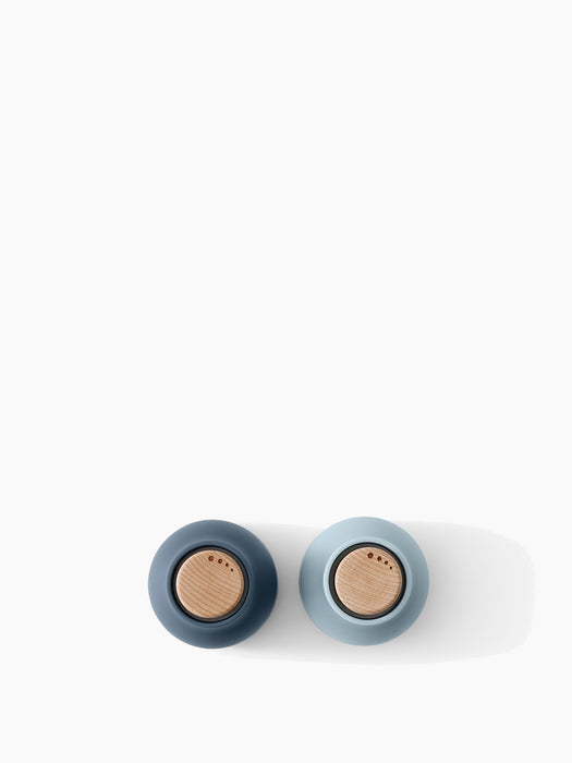Bottle Grinder, Small, 2 pcs. - Blues - Beech Lid