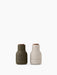 Bottle Grinder, Small, 2 pcs. - Hunting Green - Beige - Walnut Lid