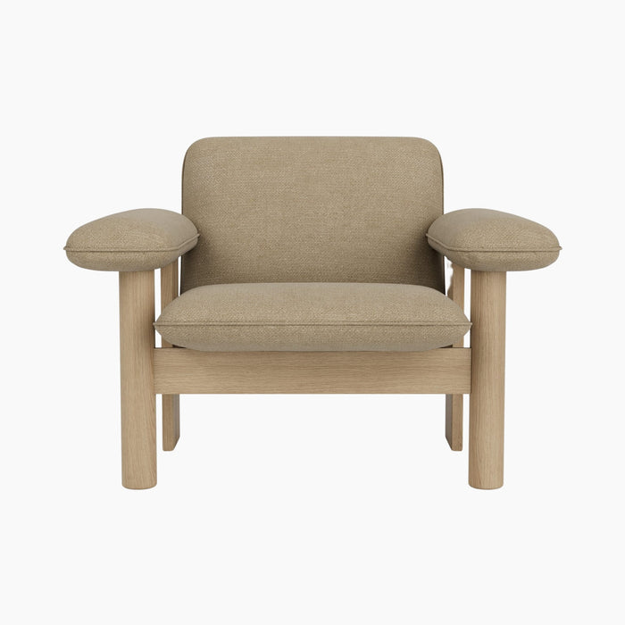 Brasilia Lounge Chair, Low Back, Textile - Audo Bouclé 02