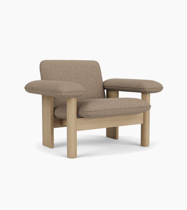 Brasilia Lounge Chair, Low Back, Textile - Logan Flint