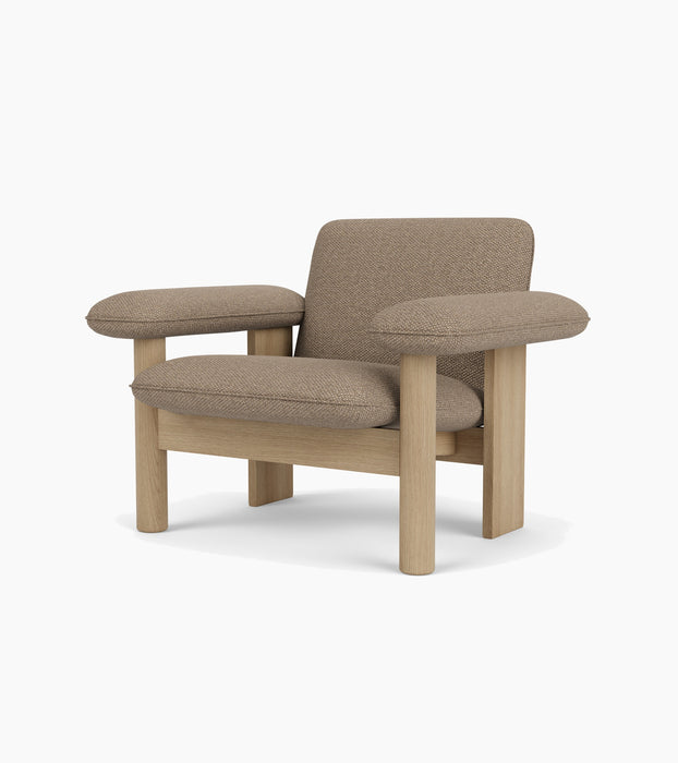 Brasilia Lounge Chair, Low Back, Textile - Logan Flint