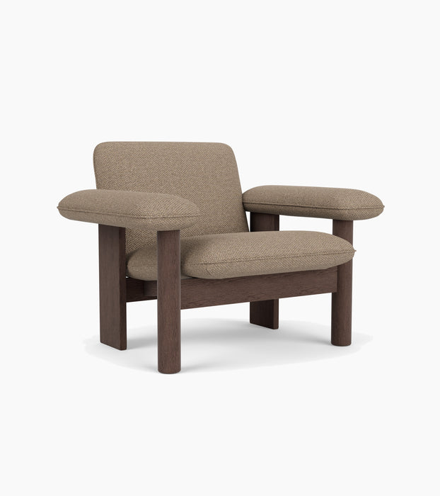Brasilia Lounge Chair, Low Back, Textile - Logan Flint