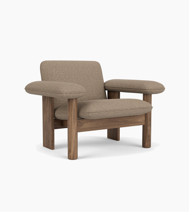 Brasilia Lounge Chair, Low Back, Textile - Logan Flint