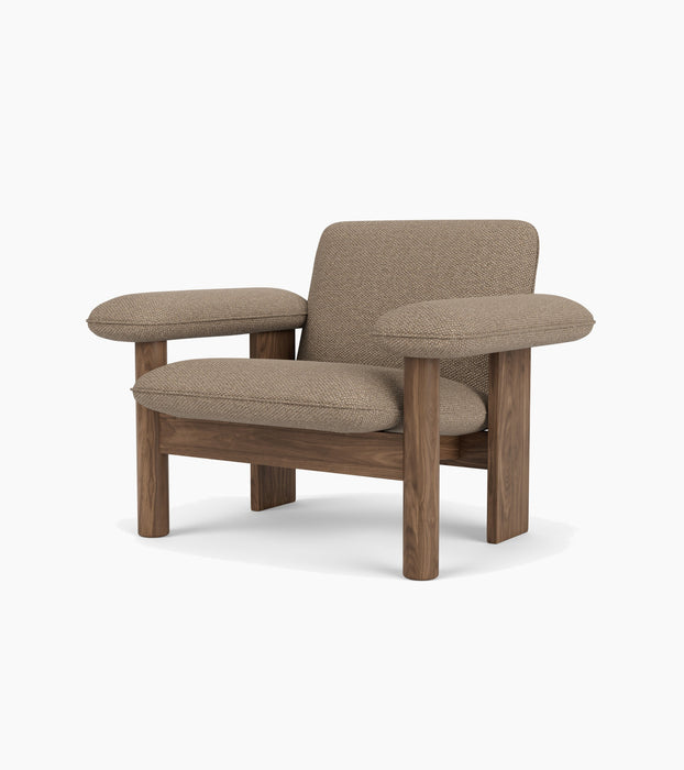 Brasilia Lounge Chair, Low Back, Textile - Logan Flint