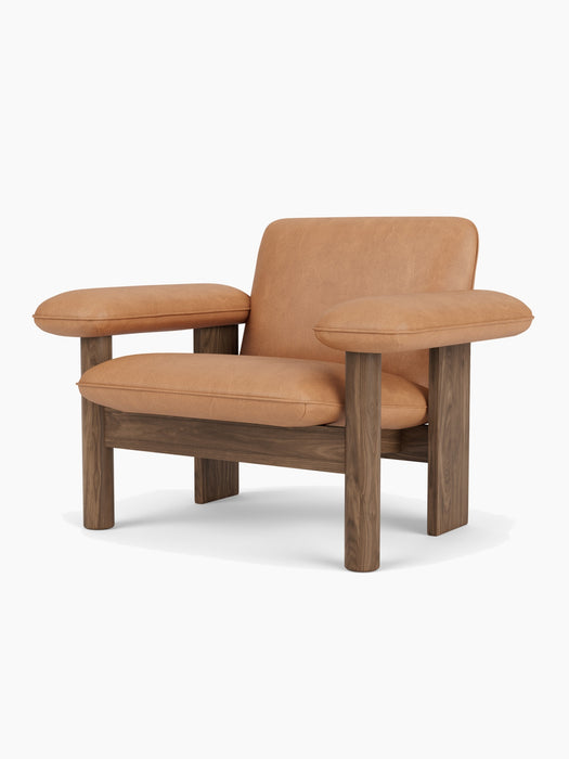 Brasilia Lounge Chair, Low Back, Textile - Dunes Camel 21004