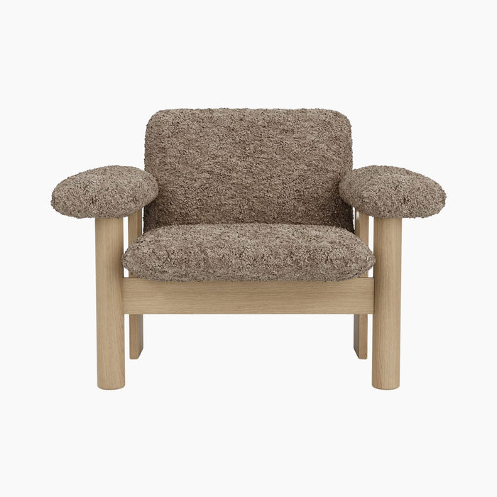 Brasilia Lounge Chair, Low Back, Sheepskin - Sheepskin Sahara