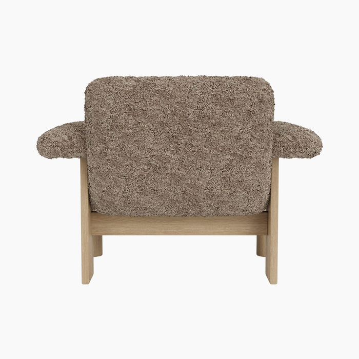 Brasilia Lounge Chair, Low Back, Sheepskin - Sheepskin Sahara