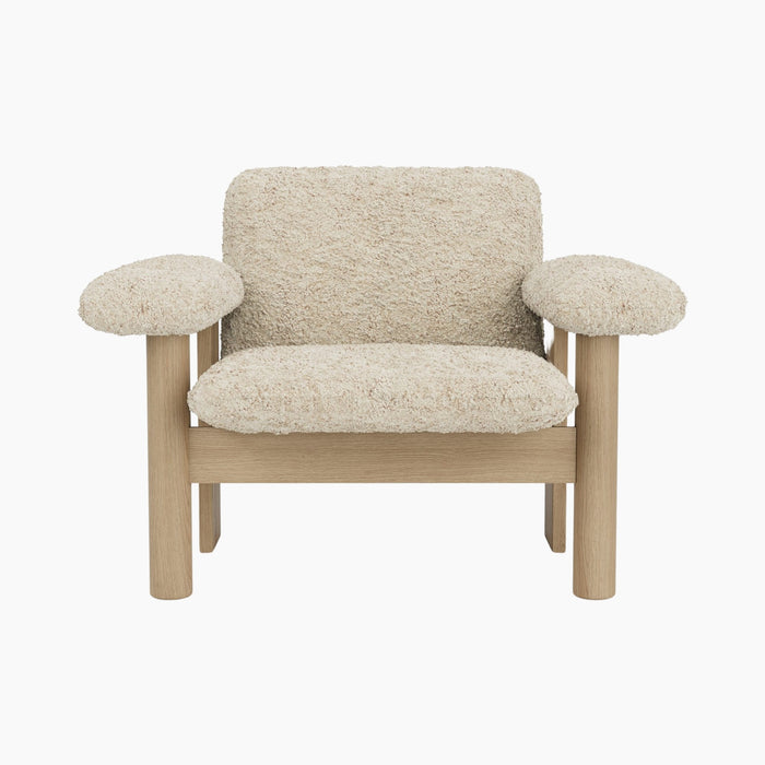 Brasilia Lounge Chair, Low Back, Sheepskin - Sheepskin Nature