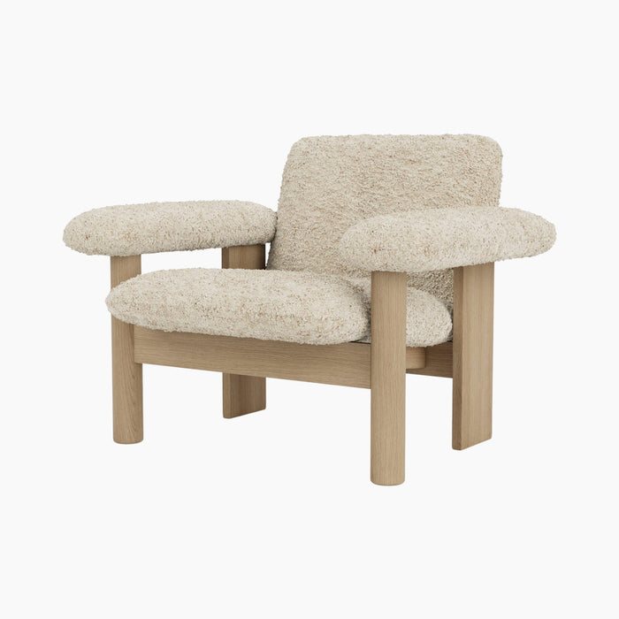 Brasilia Lounge Chair, Low Back, Sheepskin - Sheepskin Nature