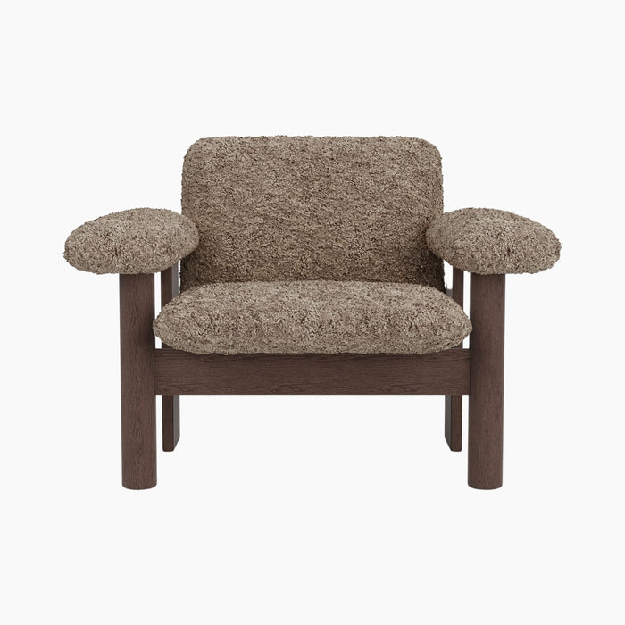 Brasilia Lounge Chair, Low Back, Sheepskin - Sheepskin Sahara