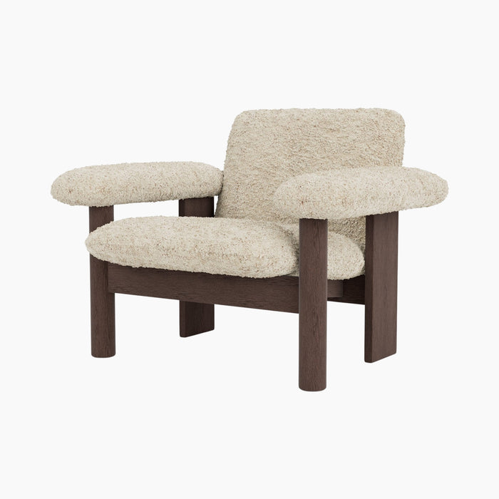 Brasilia Lounge Chair, Low Back, Sheepskin - Sheepskin Nature