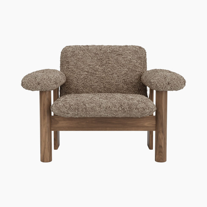 Brasilia Lounge Chair, Low Back, Sheepskin - Sheepskin Sahara