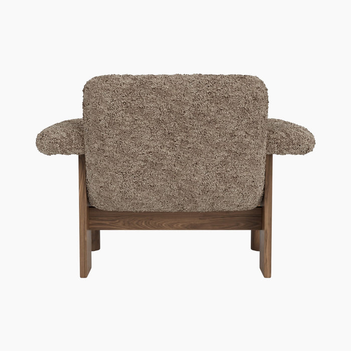 Brasilia Lounge Chair, Low Back, Sheepskin - Sheepskin Sahara