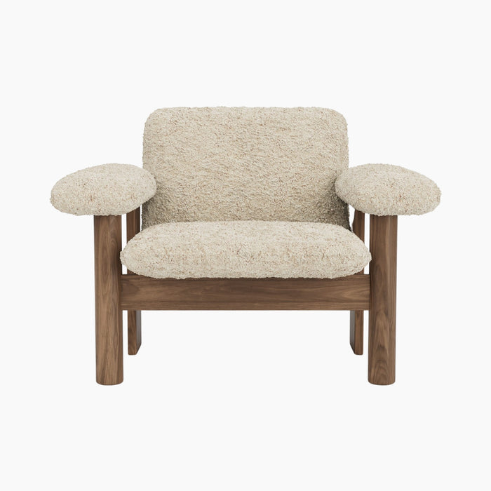 Brasilia Lounge Chair, Low Back, Sheepskin - Sheepskin Nature