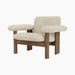 Brasilia Lounge Chair, Low Back, Sheepskin - Sheepskin Nature